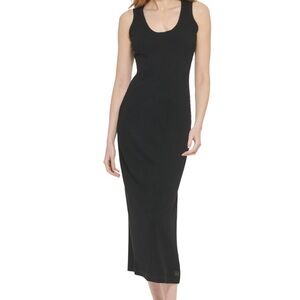 DKNY Black sweater knit dress. Size M